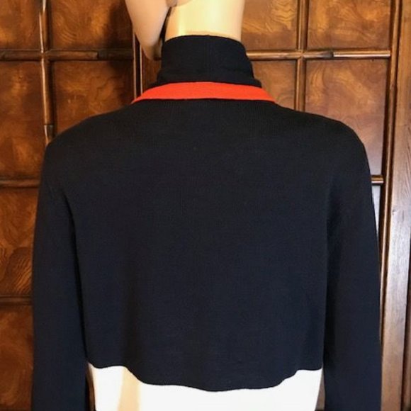 Jones New York Color Block Stripe Cascade Cardigan - Picture 7 of 11